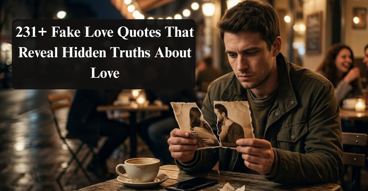 231+ Fake Love Quotes That Reveal Hidden Truths About Love