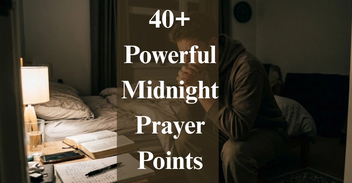 40+ Powerful Midnight Prayer Points