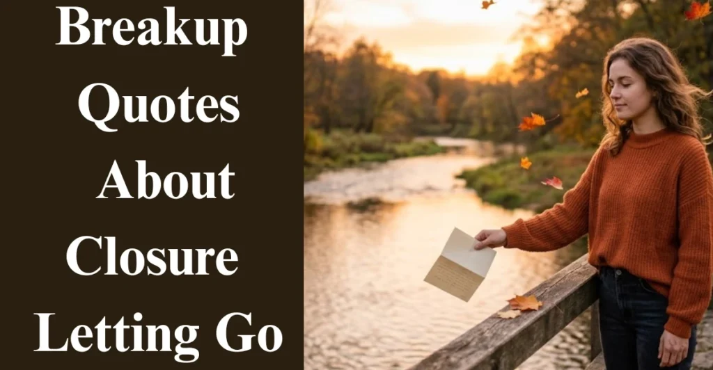 Breakup Quotes About Closure & Letting Go