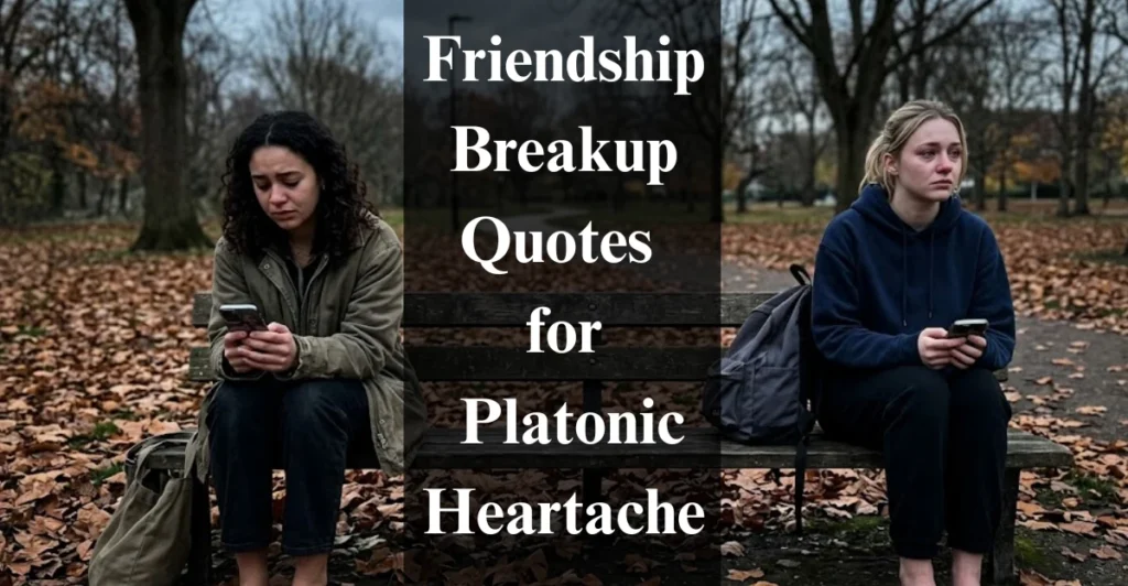 Friendship Breakup Quotes for Platonic Heartache