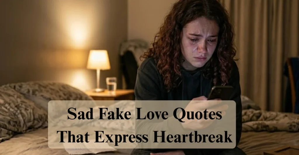 Sad Fake Love Quotes That Express Heartbreak