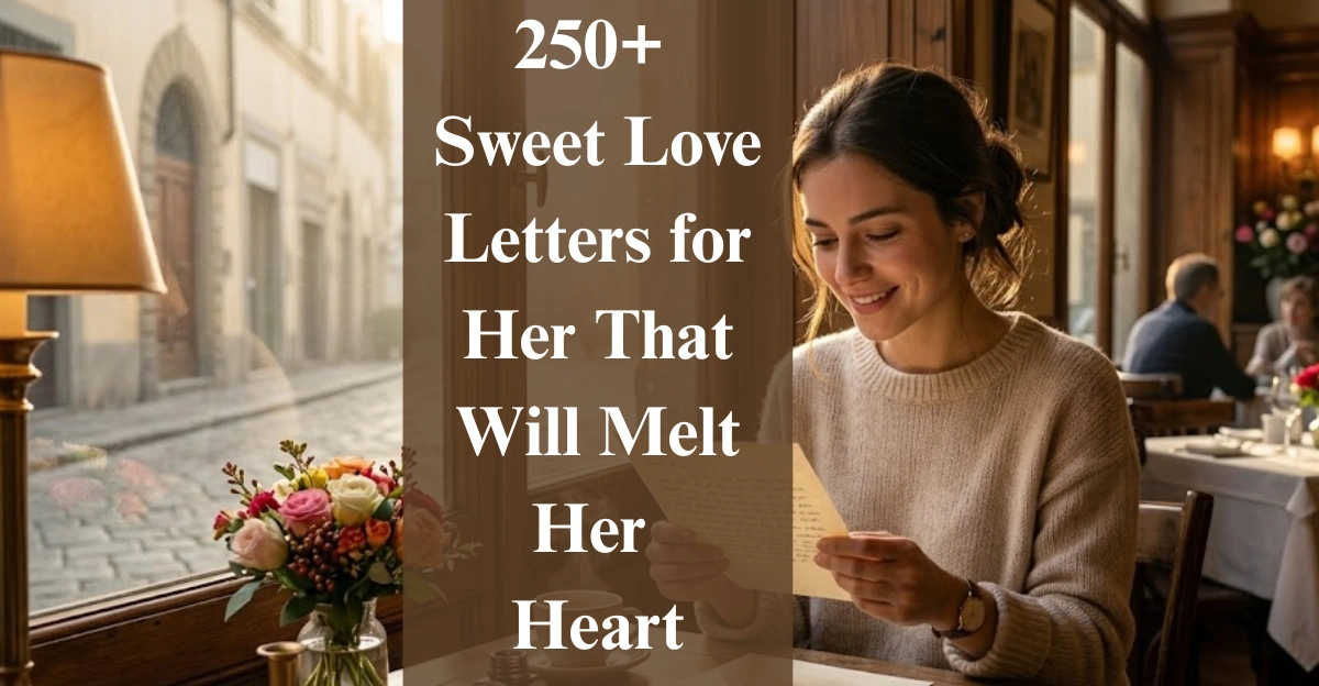 250+ Sweet Love Letters for Her That Will Melt Her Heart
