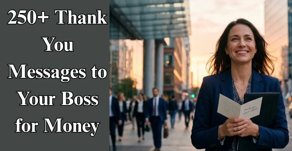 250+ Thank You Messages to Your Boss for Money