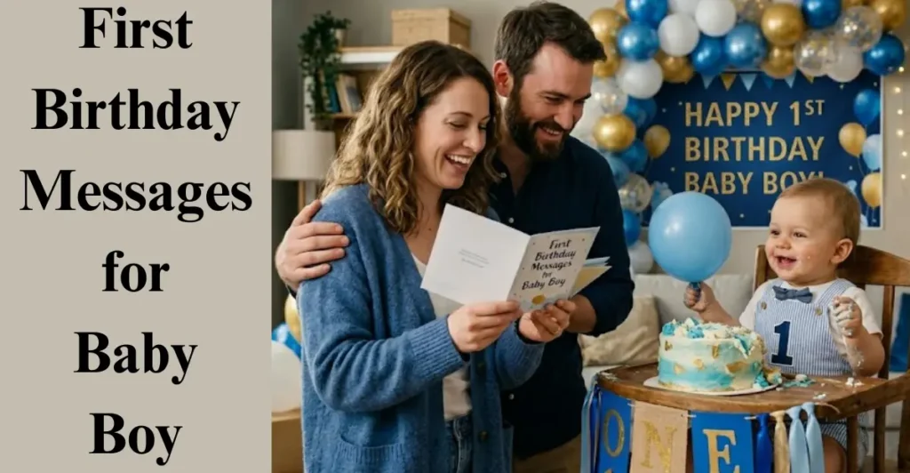 First Birthday Messages for Baby Boy