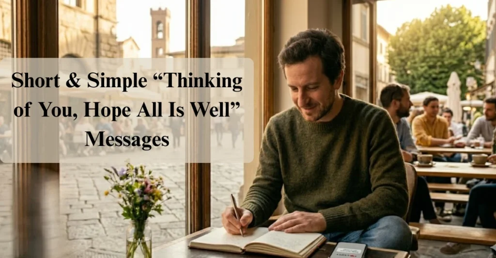 Short & Simple “Thinking of You, Hope All Is Well” Messages